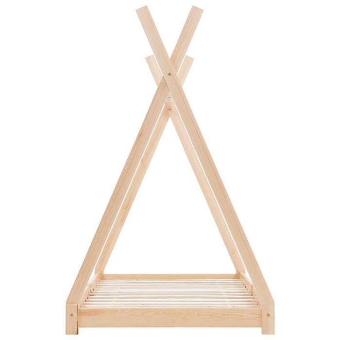 VidaXL Kid's Bed Frames Kid's Cabin Bed Children's Bed Structure House Children's Bedroom Interior 90x200 Cm 283357