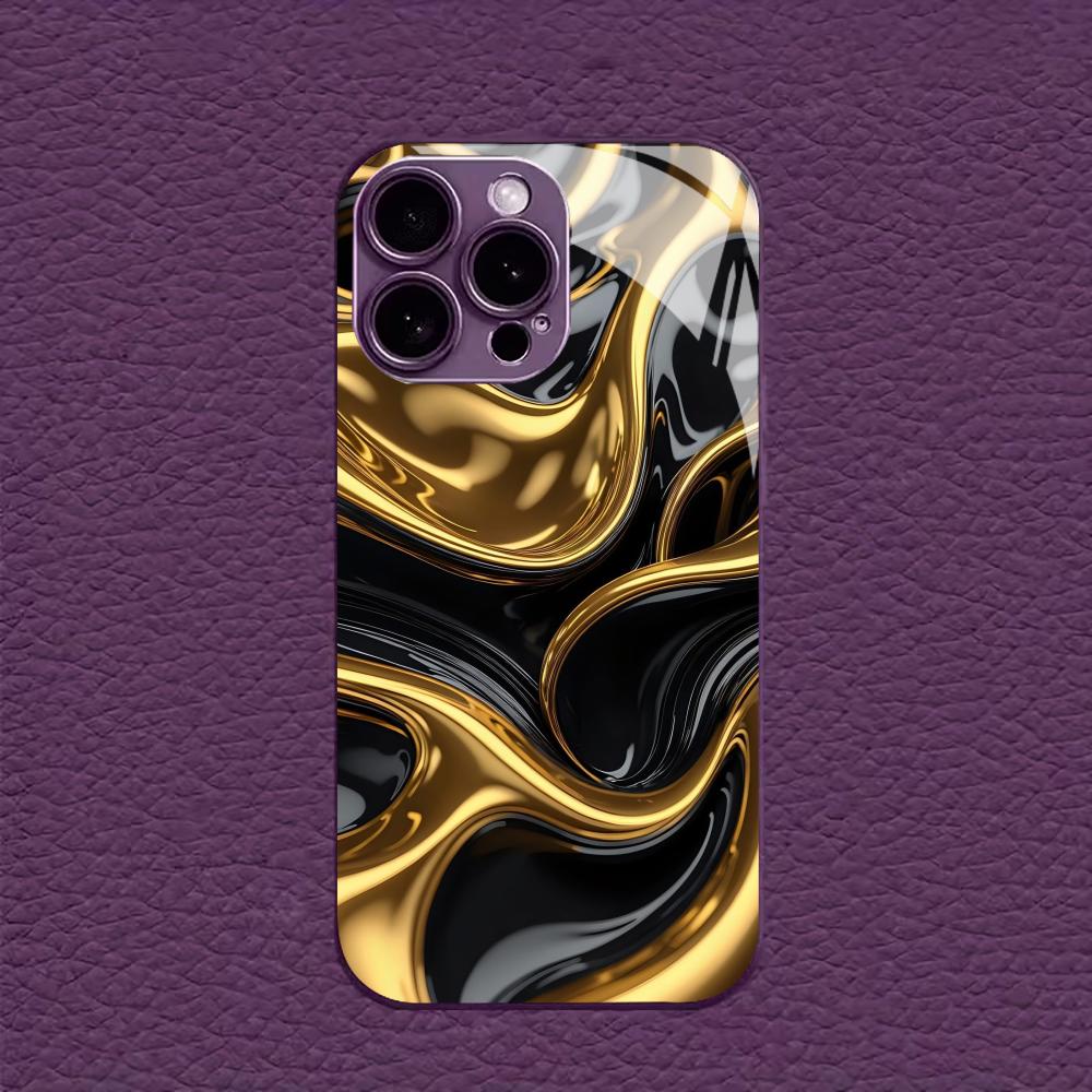 Hot Topic New Hot-selling Protective Case Phone Case Metallic Paint Glass PhoneCase for iPhone 17 16 15 14 13 12 11pm Pro Plus