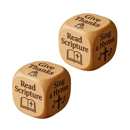 Wooden Quilting Decision Dice Office Stress-Relief Dice Funny Desk Work Dice Handmade Gag Gifts