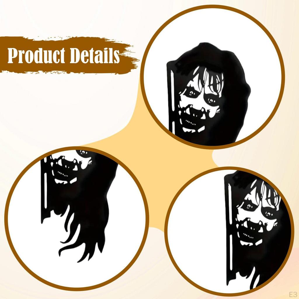 Halloween Silhouette, Artwork, Spooky Scary Ornament, Decorations for Yard, Door, Wall,