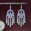 Vintage Bohemian Earrings Female Pop Versatile Fringed Earrings Minority Wind Leaf Ear Jewelry