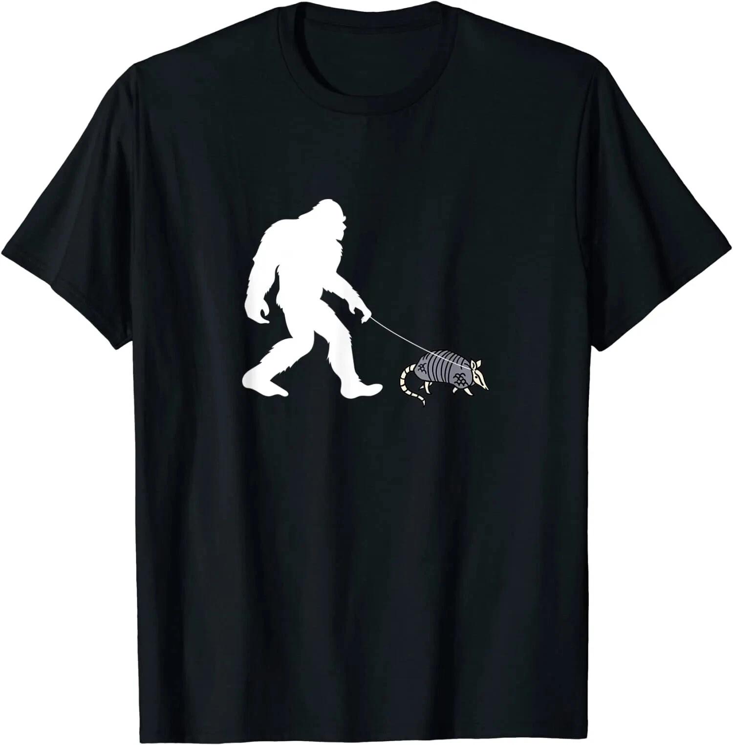 HOT! Funny Bigfoot Walking Armadillo Gifts T-Shirt Size S-5XL XS