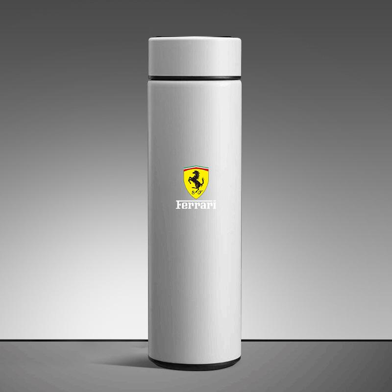 Portable Ferrari Emblem Thermos Stainless Steel Smart Insulation Cup For Ferrari488 Roma F8 SF90 812 360 FF F12 LaFerrari Amalfi ZXX1