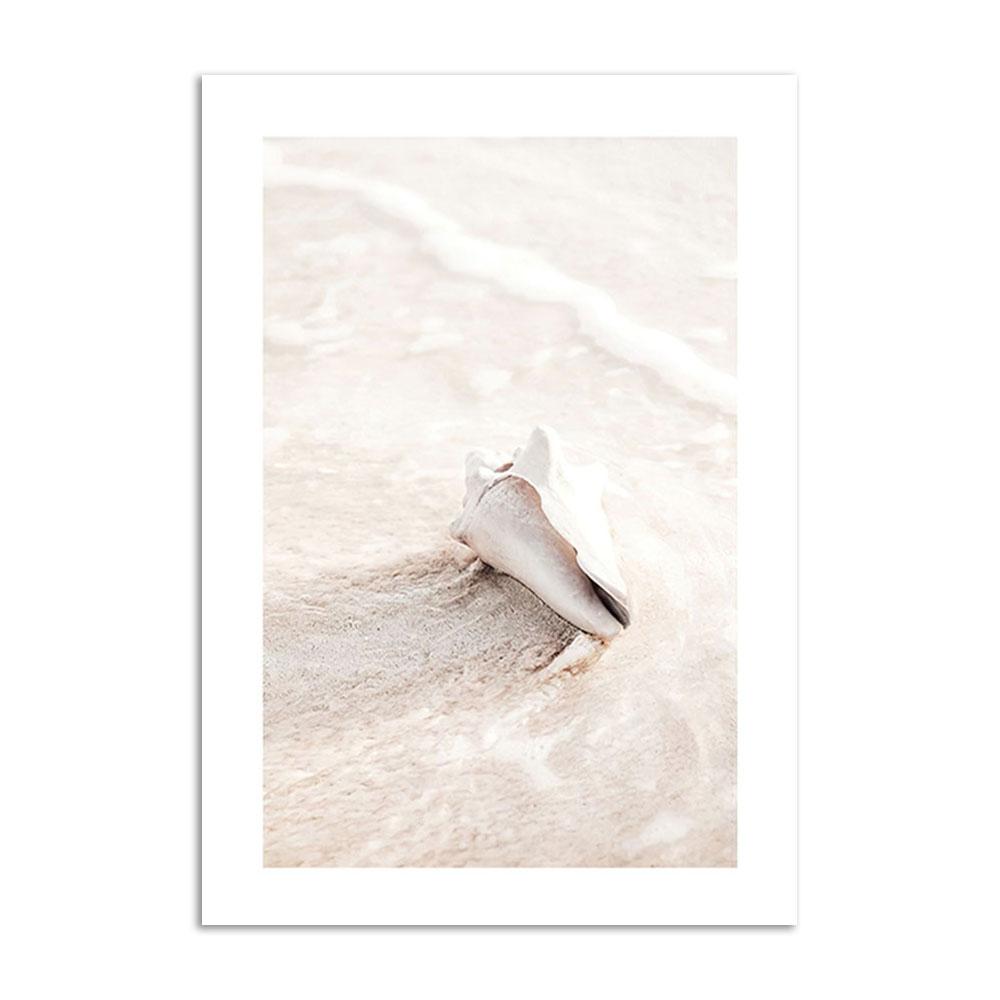 

Бежевый цветок, настенный художественный постер и принты, скандинавский пейзаж, современная картина на холсте, украшение для гостиной, домашняя картина 40x50cm No Frame