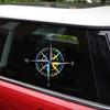 Three Ratels Car Sticker NSWE Compass Funny Car Decal Reflective 3D Stickers On Car Warning Sign Vinyl Car Styling Accessories