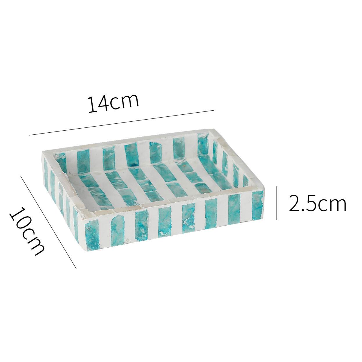 

Shell decoration tray, home desktop with lid makeup tube storage set, creative storage plate