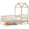 VidaXL Daybed with Roof 80x200 Cm Solid Pine Wood, Sofa Bed, Day Sofa Bed, Night Bed, Guest Bed, Bed 3282237