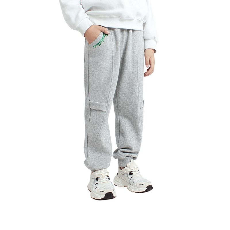 Children's Clothing Spring and Autumn K-style Kids Sports Pants Children's Embroidery Stitching Labeling Sweatpants Boys Casual Pants