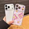 Rose Flower Oil Painting Phone Case For Apple Iphone 16 Pro Max 17 15 Plus 16e 17Air Protection Clear Couple Transparent Cover