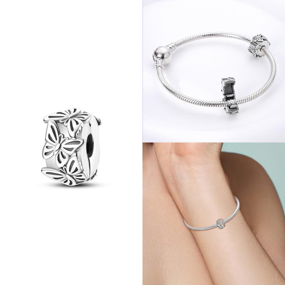 Charms Beads Fit Puppy Original Copper Heart Bow Copper Charms For Bracelet Pendant Women Jewelry Gifts