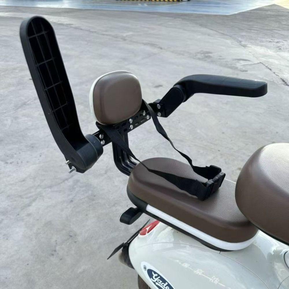 Padded Rear Child Seat Guardrail Foldable Rear Passenger Guard Electric Bikes