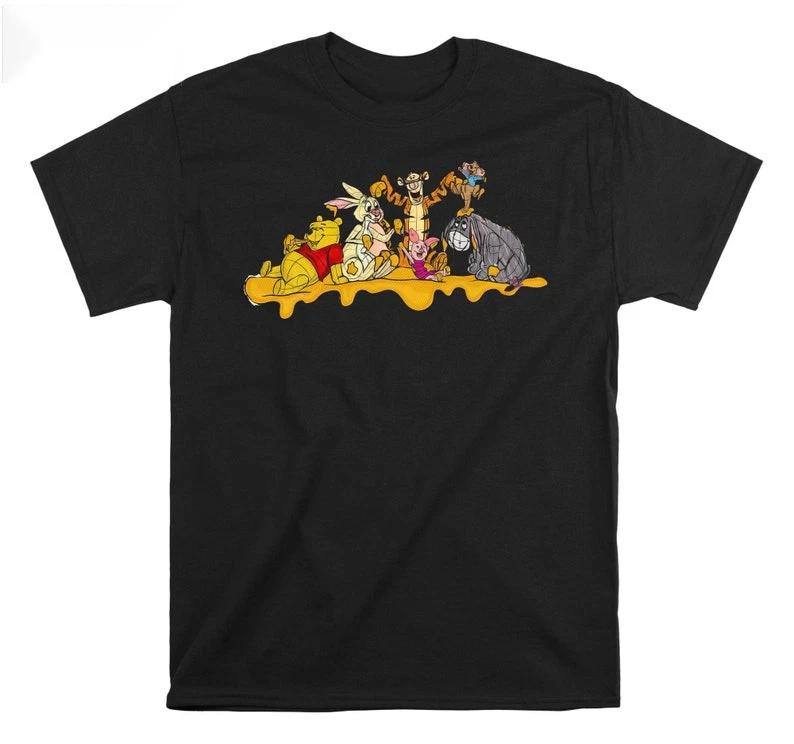 Winnie The Pooh Honey Black T Shirt Size S 4xl S