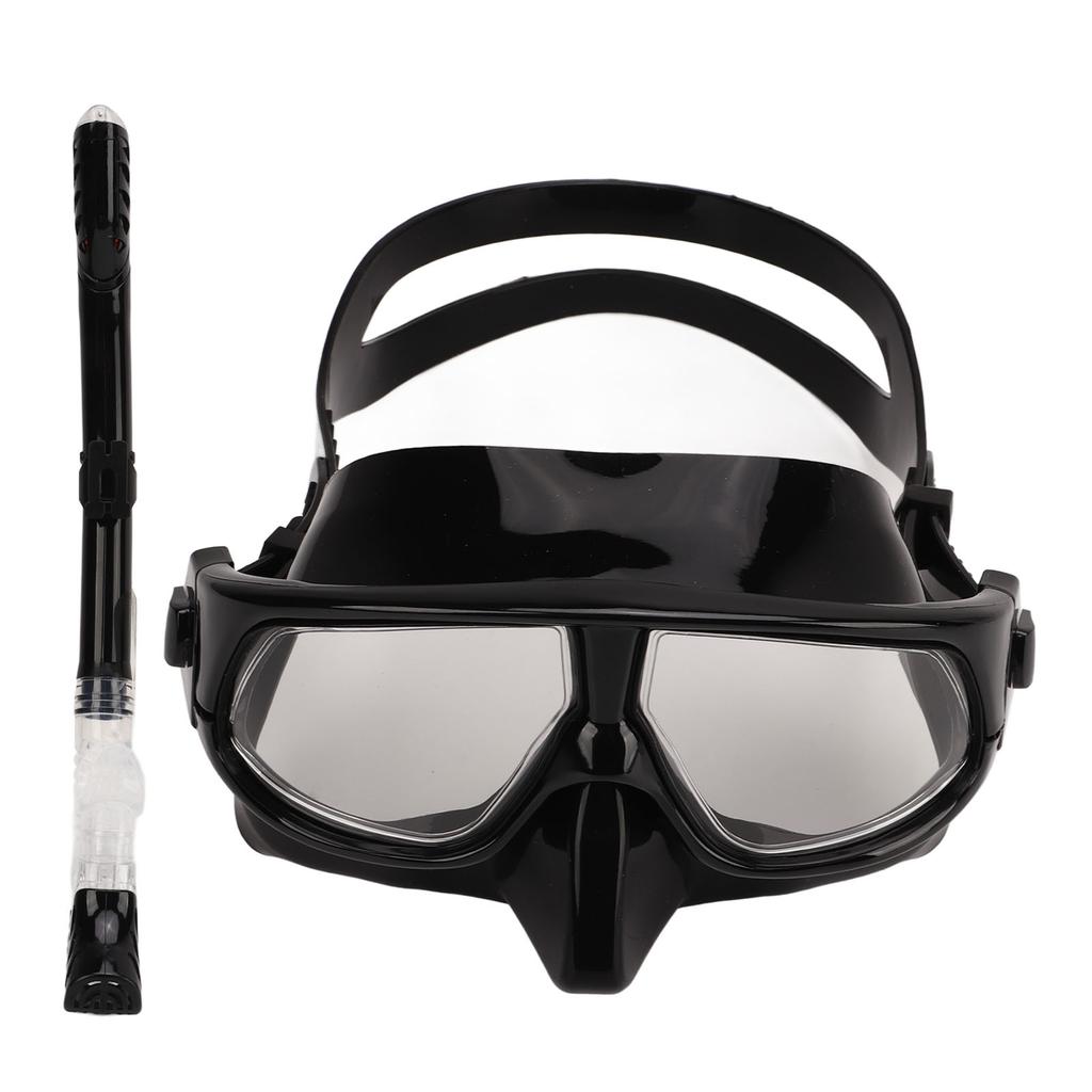 Dry Snorkel Set Wide View Anti Fog Snorkeling Goggles Anti Leak Professional Snorkeling Gear