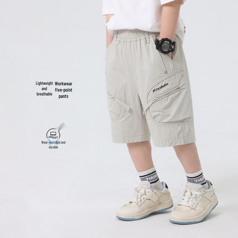 Boys  Summer Loose Cargo Shorts 140