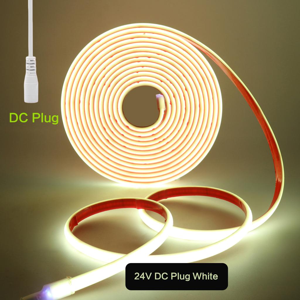 IP68 Su Geçirmez COB LED Neon Şerit 12V 24V 320 LED/M Esnek Kendinden Yapışkanlı Işık Havuz Bahçe Ev Dekorasyonu için 3000K 4500K 6000K