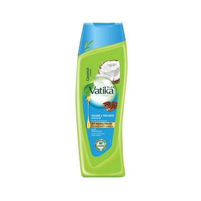 Šampon pro objem a hustotu vlasů s kokosovým olejem, ricinovým olejem a hennou, 400 ml Vatika