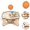 Wooden Sun Earth Moon Planet Solar System Model Kids Puzzle Mechanical Set DIY Science Toy Educational Scientific Experiment Kit