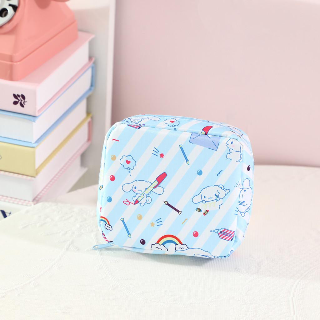 Cute Storage Cartoon Pouch Fabric Sanitary Cosmetics Girls Medicine