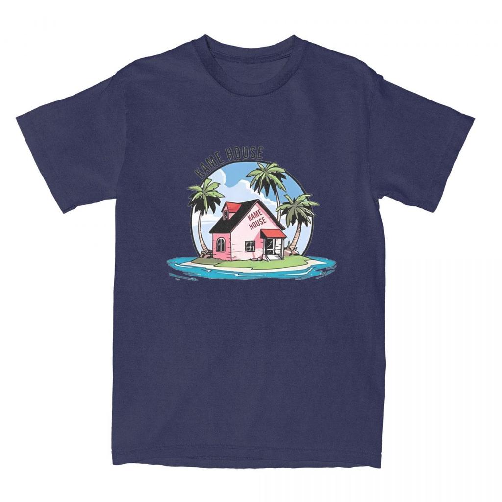 Turtle Island Kame House Anime Fans Gift T Shirt Merch for Men Women Pure Cotton Leisure Tees Short Sleeve Clothes All Seasons