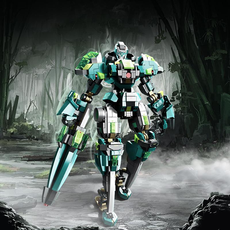 Non-Toxic Sembo Chiese-Style Mecha Assemblage Building Blocks Robot Model Bricks Collectible Ornaments Kids Toys For Children Diy Holiday Gift