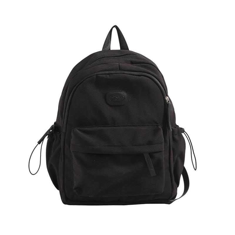 Daily Commute Travel Sports Solid Color Student Schoolbag New Junior High School High School Large Capacity Backpack