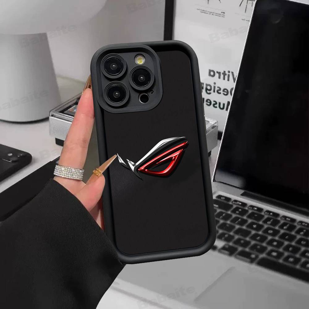 A-AsuS-S R-ROG LOGO Handyhülle Für IPhone 17 16 15 14 13 12 11 Pro Max Plus Silikon Stoßfeste Hülle