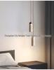 Nordic Wabi-Sabi Yellow Cave Stone Pendant for Restaurant or Bedroom Lighting