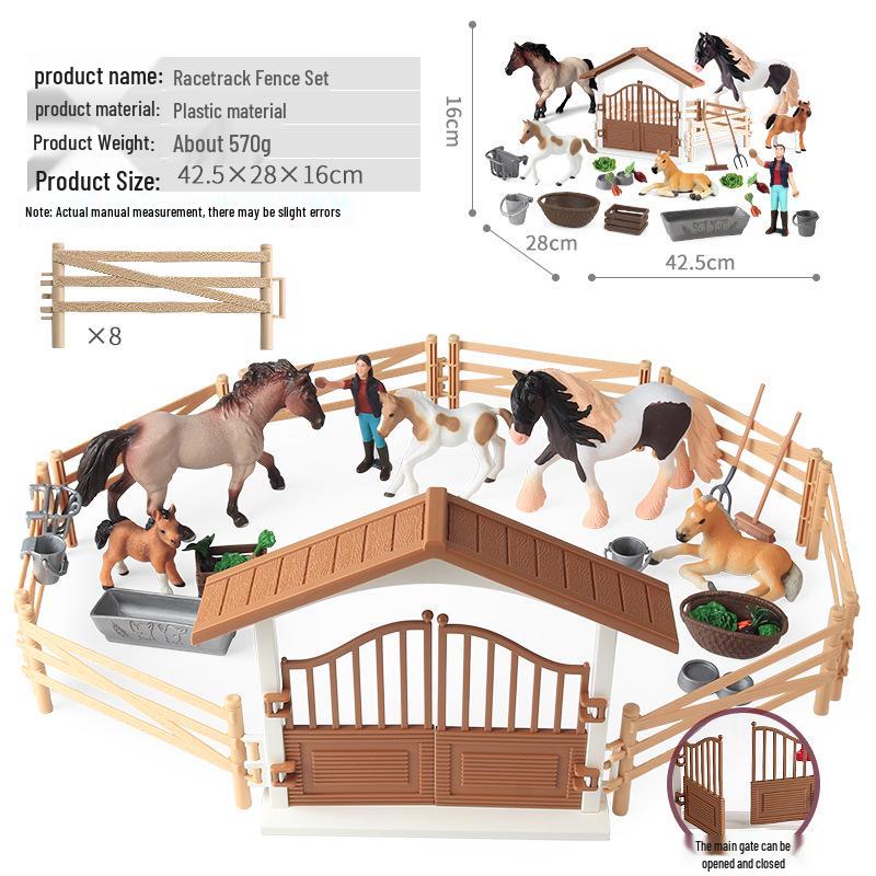 Children's Farm Animal Model Playset: Realistic, Educational Toy for Boys & Girls