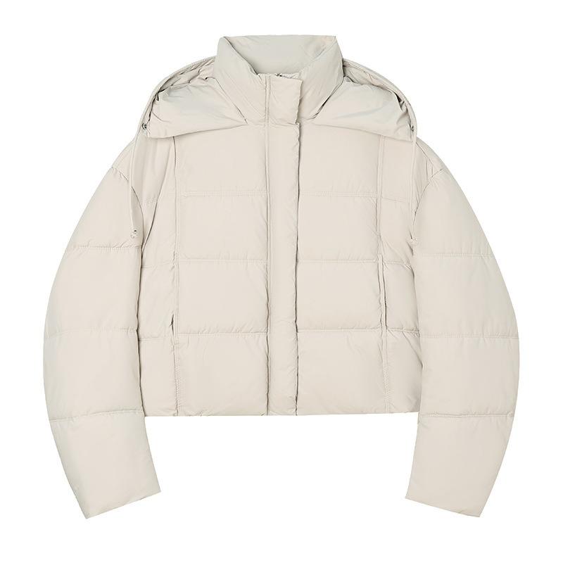 Long Sleeve Casual Short Down Cotton Clothing Women's Small Winter New Thickened Bread Clothing Jacket