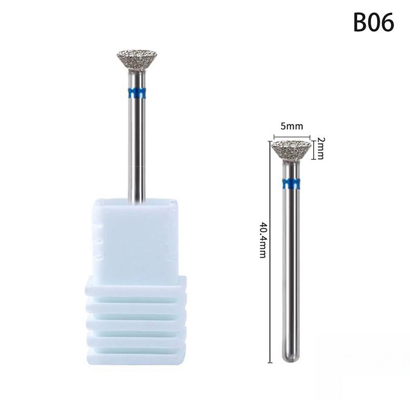 Diamond Nail Drill Bit Mill Cutter All For Manicure Machine Bit Tools Accessories Cuticle Clean For Removing Nail Gel