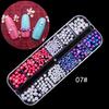 Multicolor Rhinestone Faux Pearl Glitter Nail Art Sequins Flake Manicure Decor