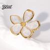 Pastoral Style Ring Finger Five-Petal Flower Shape Open Adjustable Fit