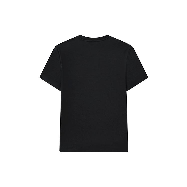 FILA T Shirts Men's Jet Black Crew Neck Moderate Straight Fit F11M317106F-BK