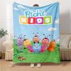 1Pc Bugs Garden Blanket For Couch Bed Plush Cozy Fuzzy Blanket Super Soft Warm Blankets For Fall And Winter 09187