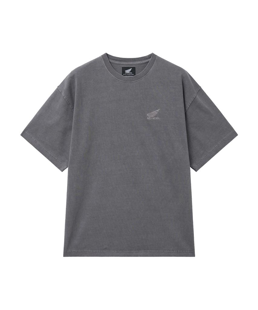 PHYPS MOTORCYCLE [2Pack] Original Wing Logo Pigment Short Sleeve Charcoal & White