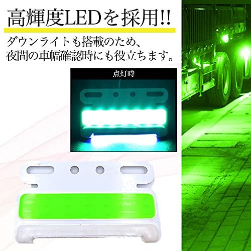 Meliore Ultra-thin Universal Side Marker LED 24V COB Down Under Light Lamp Roadside Light with Bracket Thin Square Waterproof Lightweight Truck D