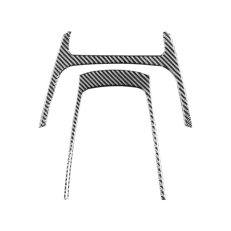 For Nissan Sentra 2016- Accessories Carbon Fiber Car Central Control Button Knob Gear Shifter Panel Frame Decoration Sticker