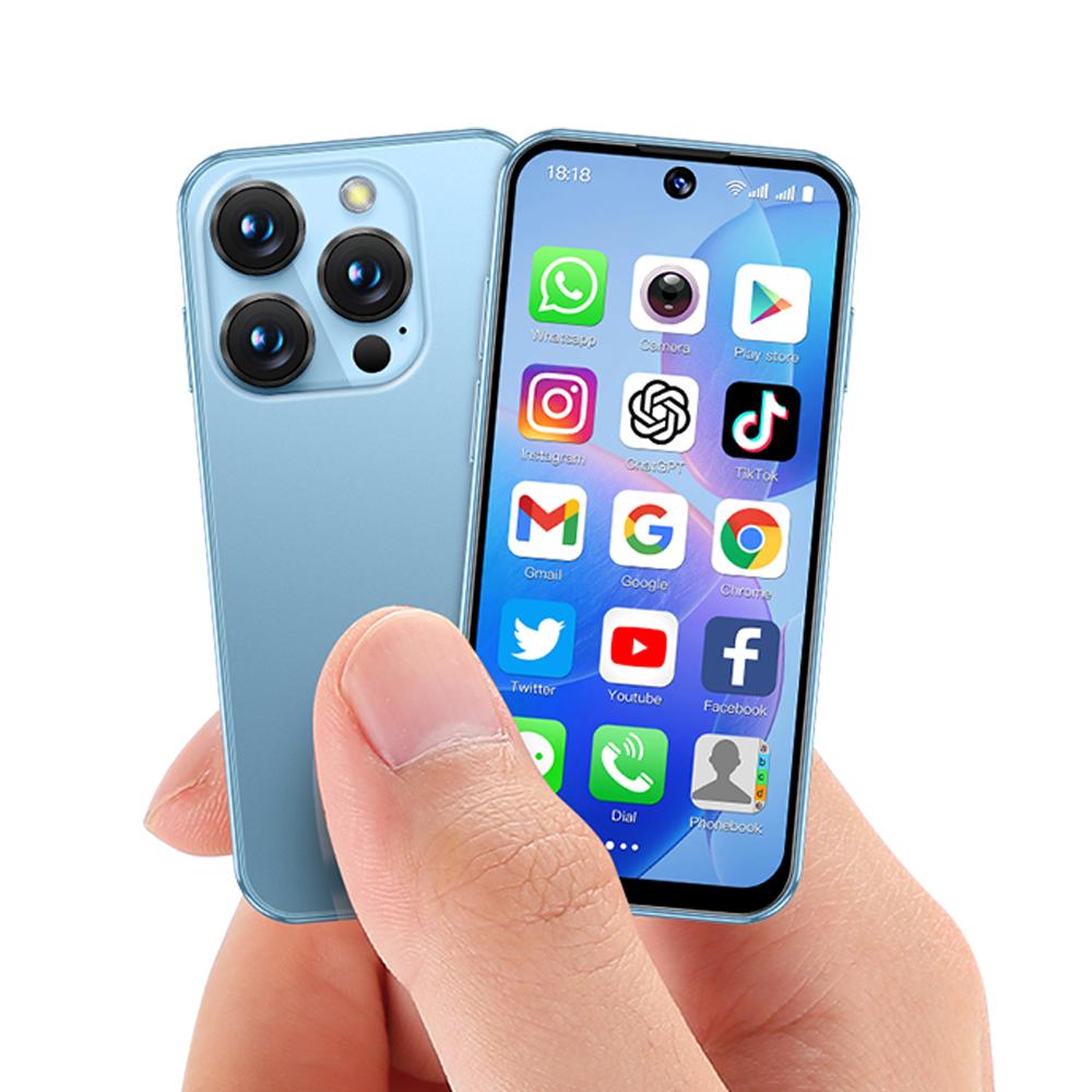 Soyes XS19 3G Mini Smarttelefon 3,88 tommers HD-skjerm MTK6580 Dual SIM Dual Standby 5 MP Bakkamera 2000 mAh Batteri Android 10.0 Bærbar Mobiltelefon