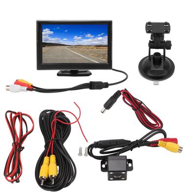 Backup Camera System Kit 5in Rearview Monitor V1 V2 Video Input High Definition 12?24V for Vehicles