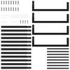 Firewood Rack Matte Black 50 x 28 x 132 cm Steel