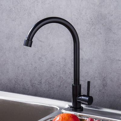Head Cold Taps Single Cold Faucet 304 Stainless Steel Kitchen Faucet Water Purifier Single Lever Hole Tap Cold
