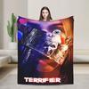 Terrifier Movie Plush Blanket Students  Flannel Throw Blanket For Bedroom Warm Soft Custom DIY Quality Bedspread Gift Idea