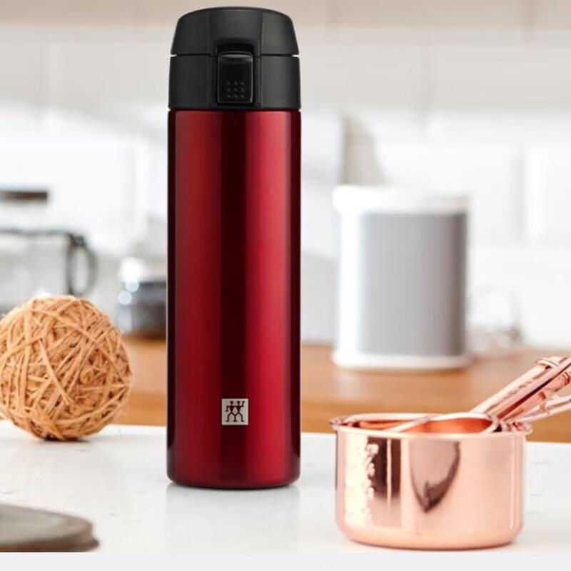 ZWILLING 450ml Stainless Steel Insulated Travel Mug with Pop-Up Lid