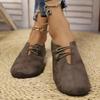 2026 Spring/Autumn New Slip-On Casual Shoes for Women - Large Sizes Minimalist Flat Sole Shoes, Versatile Commuter Shoes