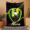 Custom Name Personalized ADO Den Haag Print Blanket, Home Decor, Bedroom, Sofa, Camping, Couch, Gifts for Birthday Christmas