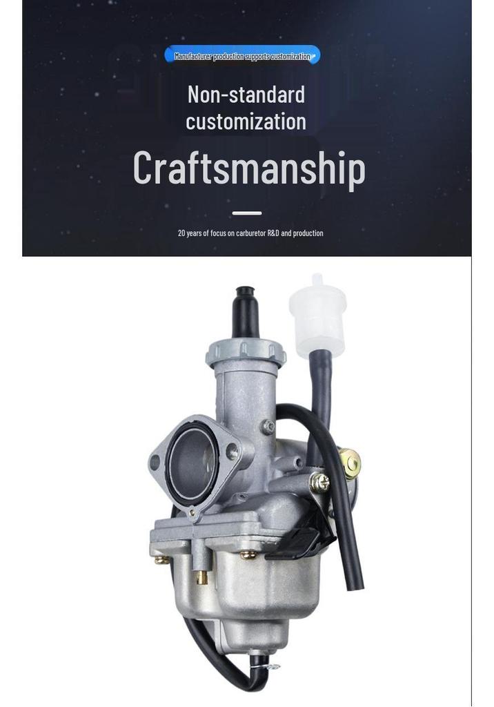 PZ27 27mm Carburetor with Manual Choke for CG 125cc-200cc ATV/Motorcycle