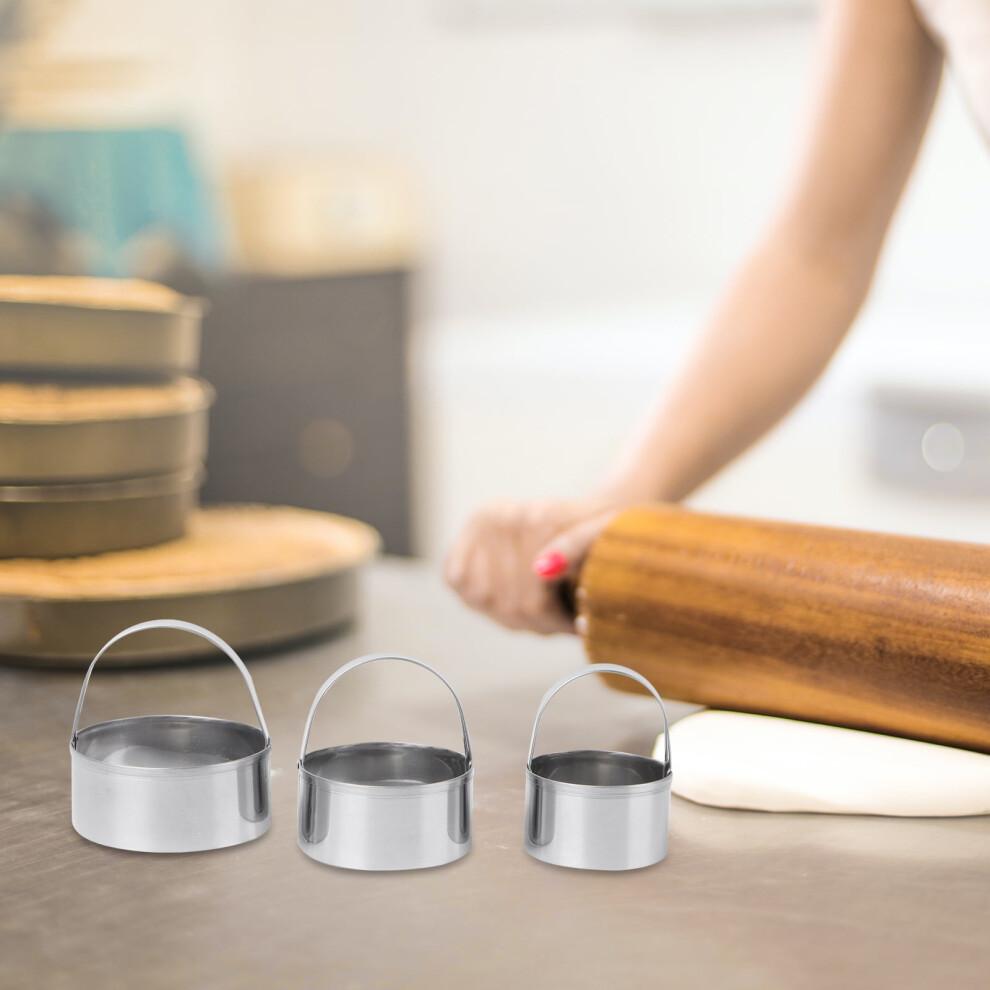 Stainless Steel Biscuit Cutters Round 3 Pcs