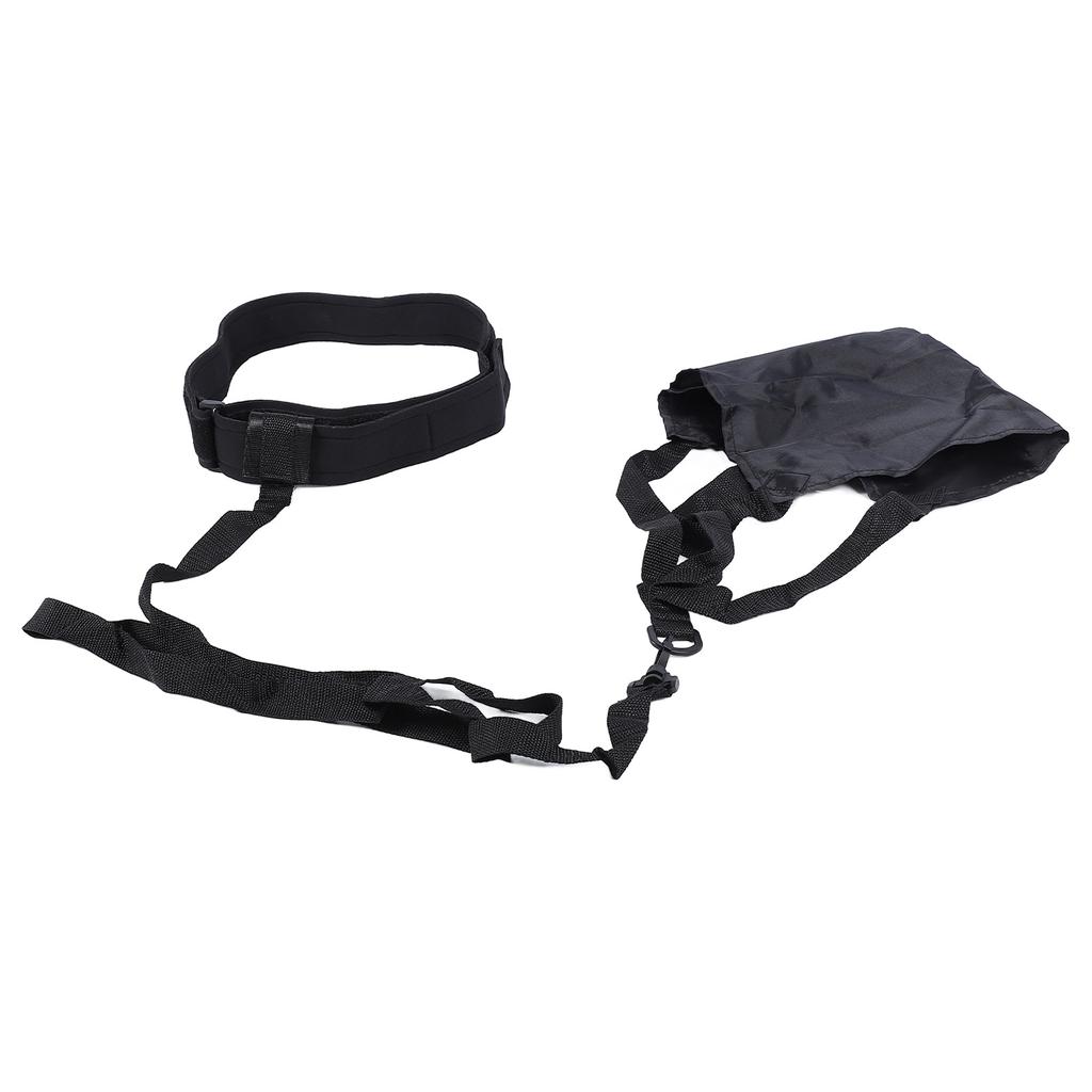 Swim Parachute Resistance Belt Set Nylon PP Anti Loosening Buckle Swimming Parachute Resistance Training Set for Auxiliary Devices 40cm