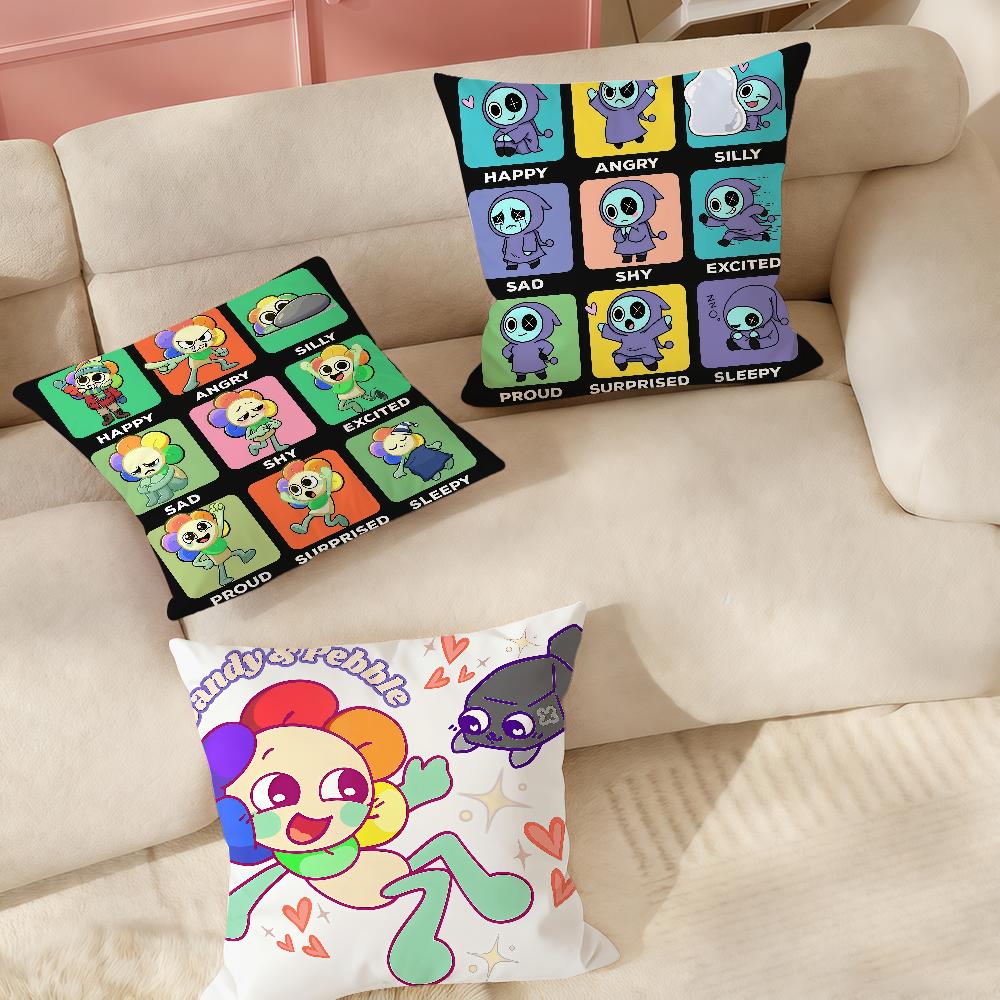 Tinika Chen Unisex Cartoon Cute D-Dandys W-World Pillow Case Suitable For Bedrooms Living Rooms Cars Home Decoration