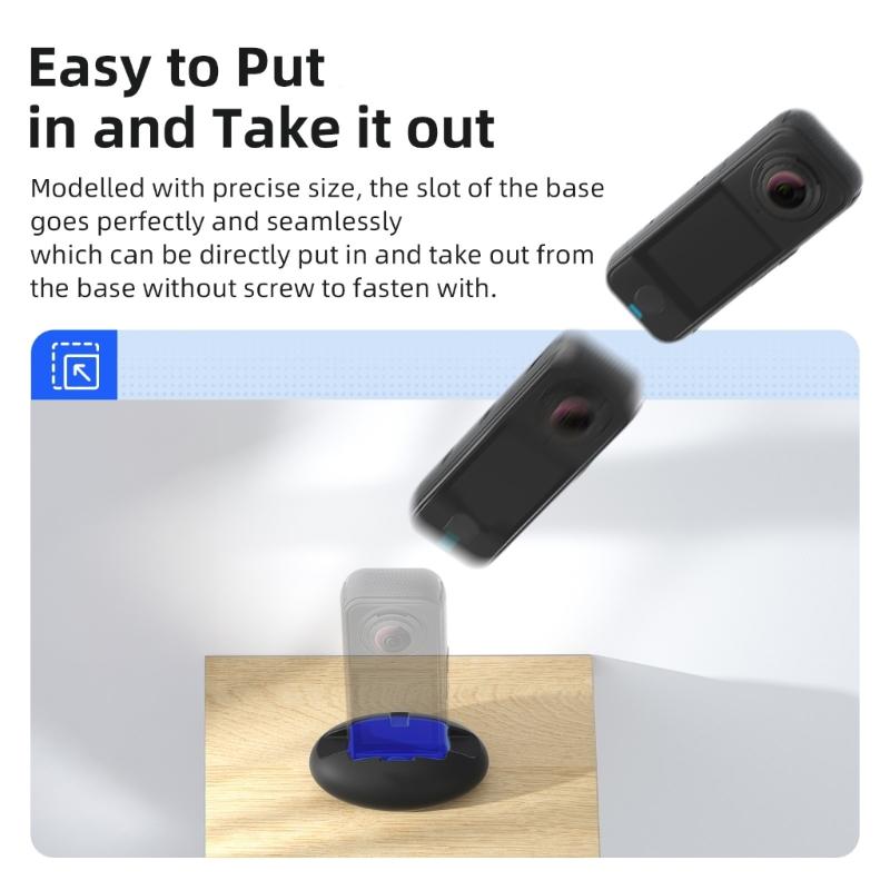 Silikonbasis Kamera Desktop-Halterung Präzises Schnittdesign Anti-Rutsch-Basis für X4 Air Outdoor-Abenteuer Fotografie Zubehör